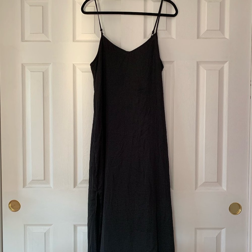 Aerie Satin Midi Slip Dress - M